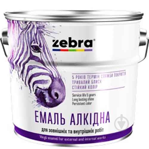 Эмаль ZEBRA алкидная ПФ-116 серия Акварель 812 белый глянец 0,25 кг - фото 1