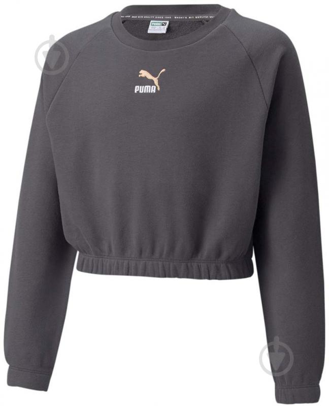 Джемпер Puma GRL CROPPED CREW 53339455 сірий - фото 5