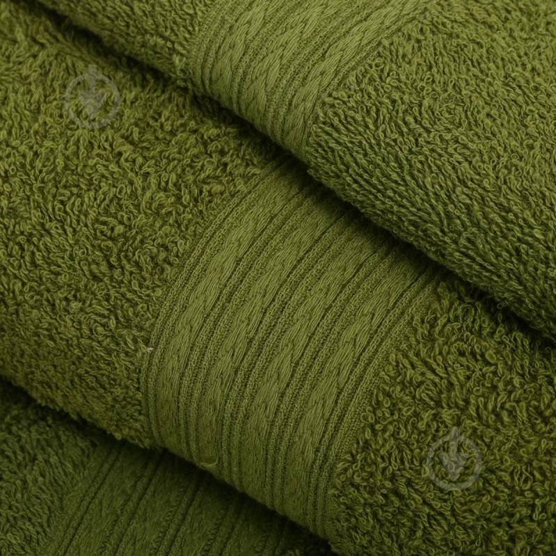 Полотенце Косичка 360гр/м 100x150 см оливковый Simi - фото 2
