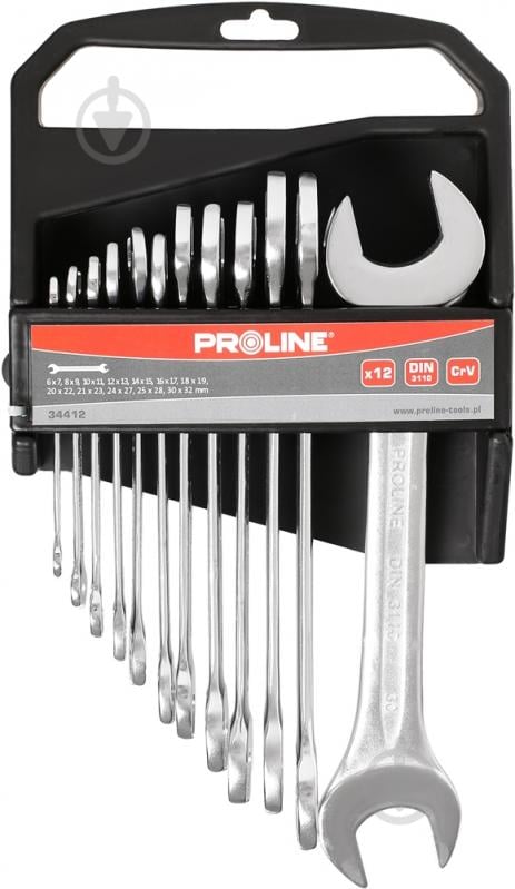 Набор ключей рожковых Profix 34412 - фото 1