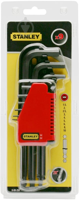 Набір ключів шестигранних Stanley Standart 0-69-256 - фото 1