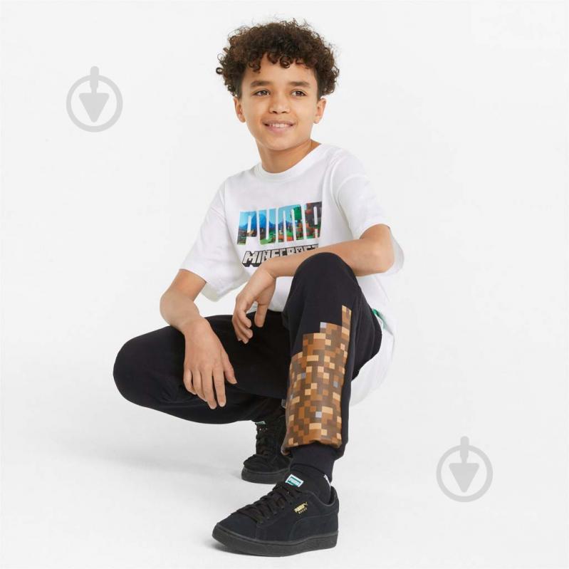 Штани Puma MINECRAFT SWEATPANTS 53343701 р. 152 чорний - фото 4