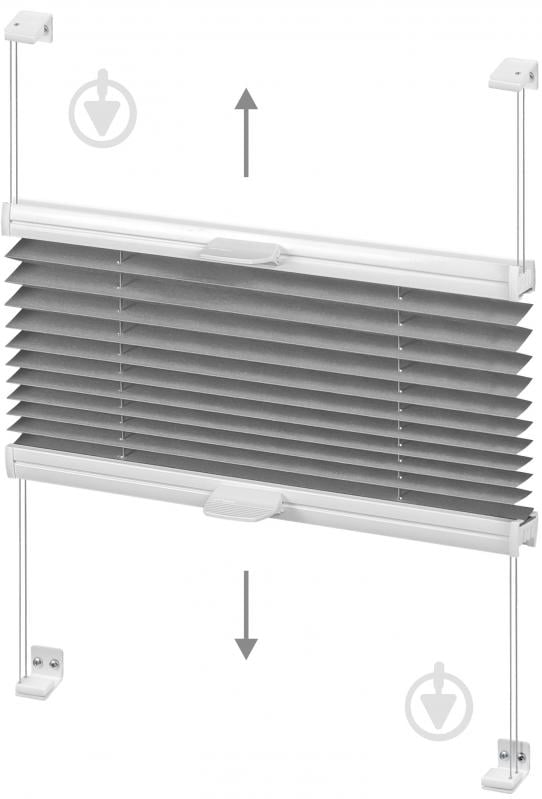 Штора-плиссе Rollotex ткань DUO ECORO 75х160 см Черный - фото 6