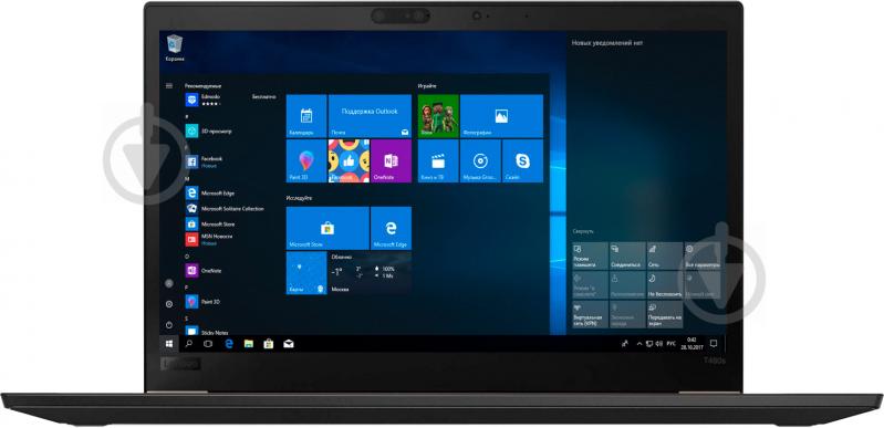 Ноутбук Lenovo ThinkPad T480s 14" (20L7001QRT) black - фото 1
