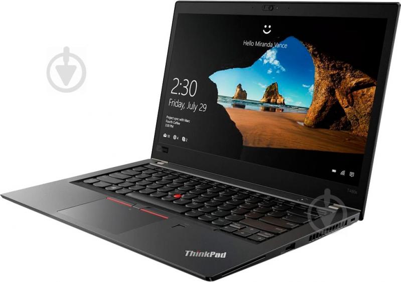 Ноутбук Lenovo ThinkPad T480s 14" (20L7001QRT) black - фото 3