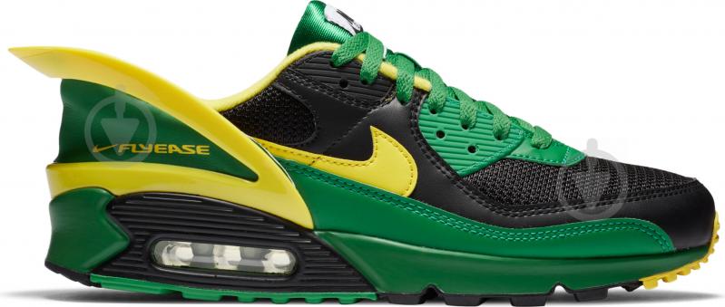 Кроссовки мужские демисезонные Nike Air Max 90 FlyEase CZ4270-001 р.42,5 черно-зеленые - фото 3