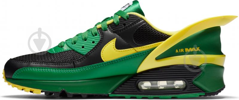 Кросівки чоловічі демісезонні Nike Air Max 90 FlyEase CZ4270-001 р.41 чорно-зелені - фото 6