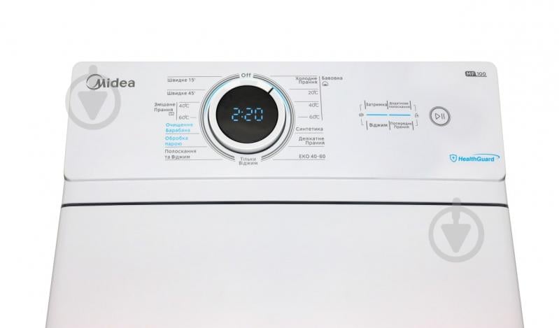 Пральна машина Midea MF100T60B/W-UA - фото 6