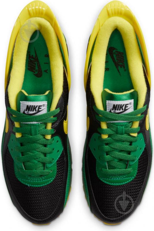 Кросівки чоловічі демісезонні Nike Air Max 90 FlyEase CZ4270-001 р.44 чорно-зелені - фото 7