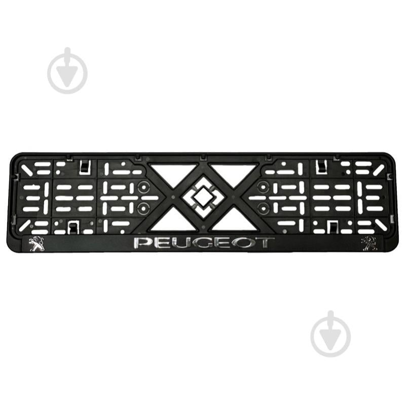 Рамка під номерний знак рельєфна Peugeot - фото 1