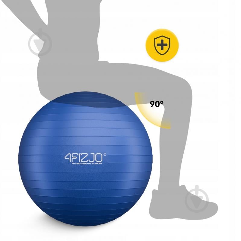 Фитбол 4fizjo 55 см Anti-Burst Blue d55 см P-5905973404723 - фото 4 Фитбол 4fizjo 55 см Anti-Burst Blue d55 см P-5905973404723 - фото 4