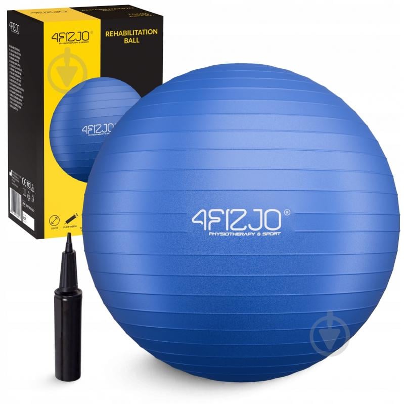 Фитбол 4fizjo 55 см Anti-Burst Blue d55 см P-5905973404723 - фото 1 Фитбол 4fizjo 55 см Anti-Burst Blue d55 см P-5905973404723 - фото 1