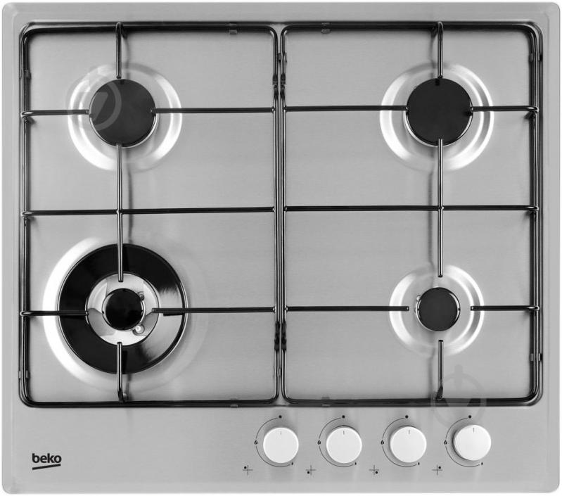 Варильна поверхня газова Beko HIMW 64223 SX - фото 1 Варильна поверхня газова Beko HIMW 64223 SX - фото 1