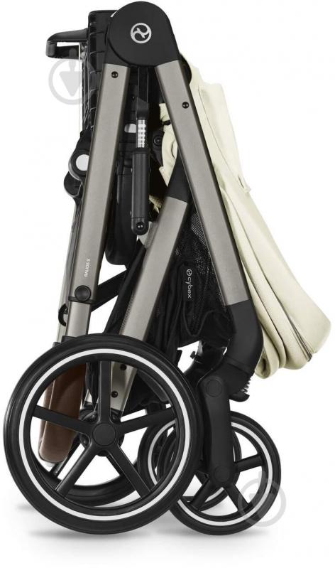 Коляска прогулянкова Cybex Balios S Lux TPE Seashell Beige (з бампером) - фото 8