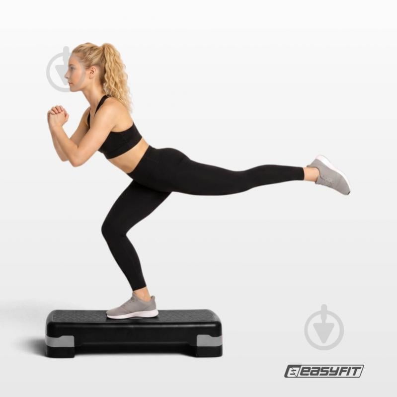 Степ-платформа EasyFit Step-B 2-ступенчатая серая - фото 8 Степ-платформа EasyFit Step-B 2-ступенчатая серая - фото 8