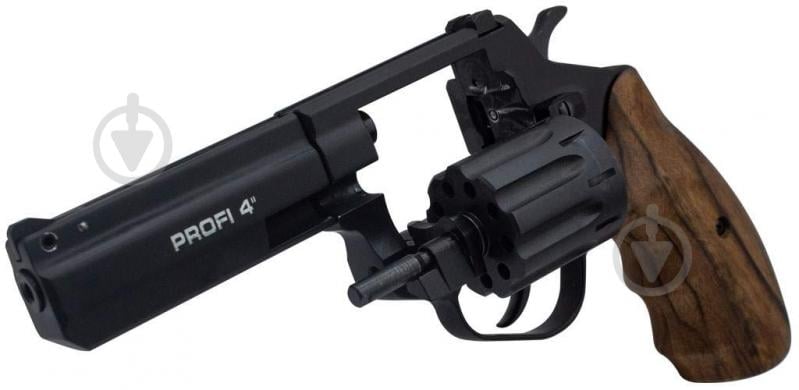 Револьвер Zbroia Флобера PROFI-4" чорний/дерево кал. 4мм - фото 4