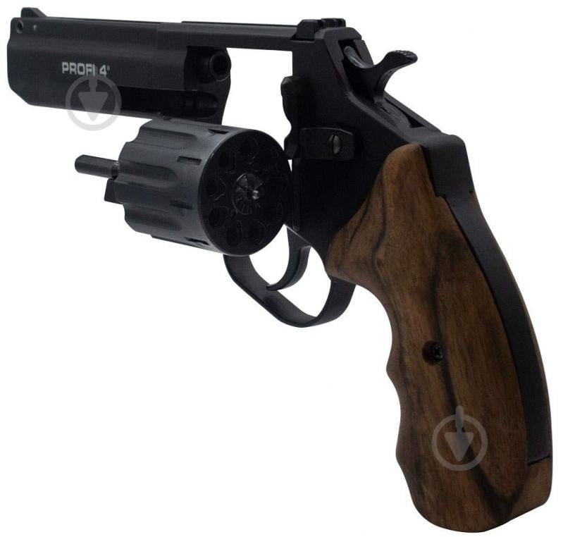 Револьвер Zbroia Флобера PROFI-4" чорний/дерево кал. 4мм - фото 3