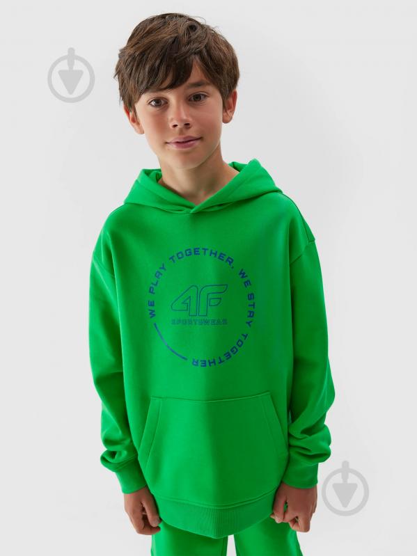 Джемпер 4F SWEATSHIRT M1090 4FJRAW23TSWSM1090-41S зеленый - фото 3 Джемпер 4F SWEATSHIRT M1090 4FJRAW23TSWSM1090-41S зеленый - фото 3