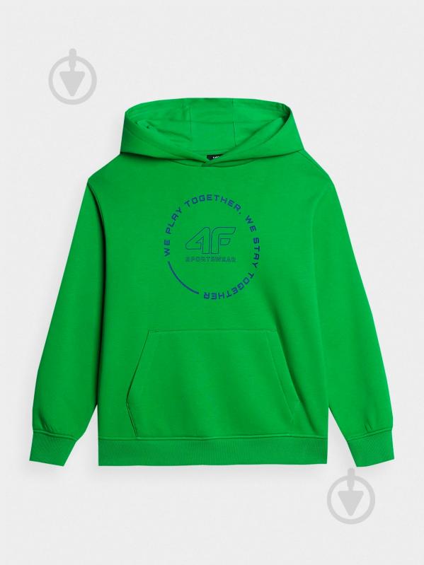 Джемпер 4F SWEATSHIRT M1090 4FJRAW23TSWSM1090-41S зеленый - фото 1 Джемпер 4F SWEATSHIRT M1090 4FJRAW23TSWSM1090-41S зеленый - фото 1