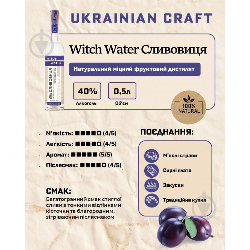 Напиток алкогольный Witch Water Сливовица 40% - фото 2