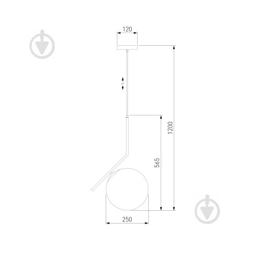 Подвес Strotskis Frost 50153/1 1x60 Вт E27 хром - фото 4