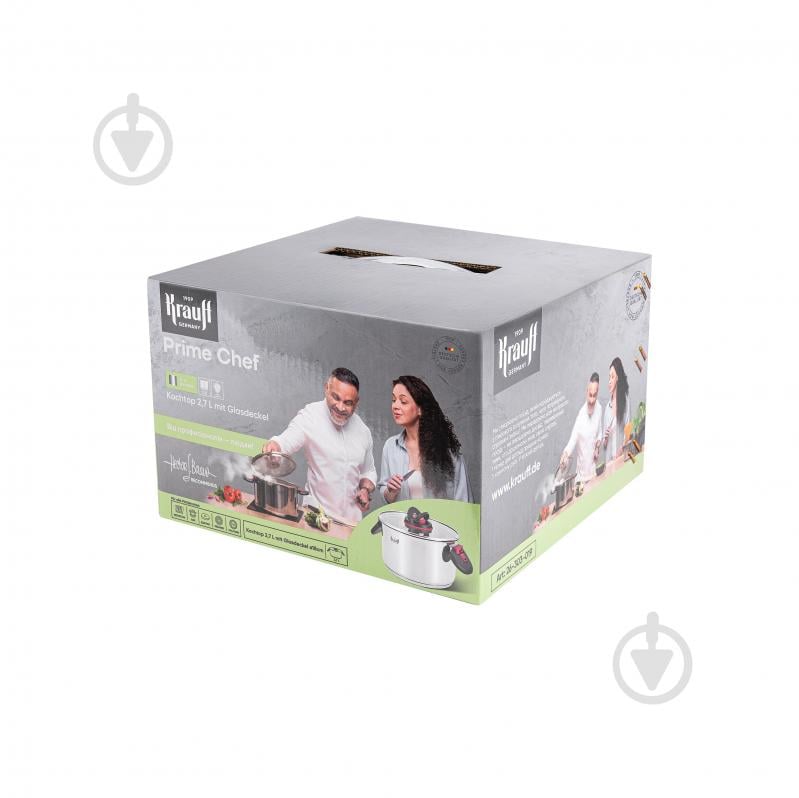 Кастрюля с крышкой Krauff Prime Chef 2,7 л 26-303-019 - фото 18 Кастрюля с крышкой Krauff Prime Chef 2,7 л 26-303-019 - фото 18