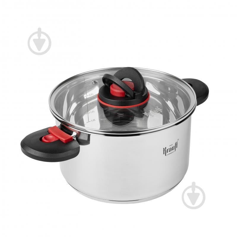 Кастрюля с крышкой Krauff Prime Chef 2,7 л 26-303-019 - фото 2 Кастрюля с крышкой Krauff Prime Chef 2,7 л 26-303-019 - фото 2
