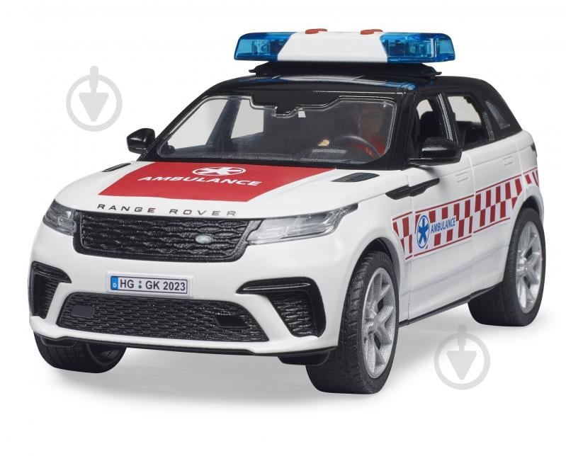 Автомобиль Bruder 1:18 скорой помощи Range Rover Velar с фигуркой 2885 - фото 5 Автомобиль Bruder 1:18 скорой помощи Range Rover Velar с фигуркой 2885 - фото 5
