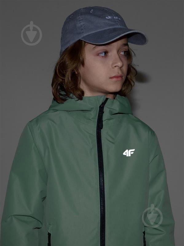Куртка для мальчиков демисезонная 4F TECHNICAL JACKET U0741 4FJWSS25TTJAU0741-41S р.134 зеленая - фото 2 Куртка для мальчиков демисезонная 4F TECHNICAL JACKET U0741 4FJWSS25TTJAU0741-41S р.134 зеленая - фото 2