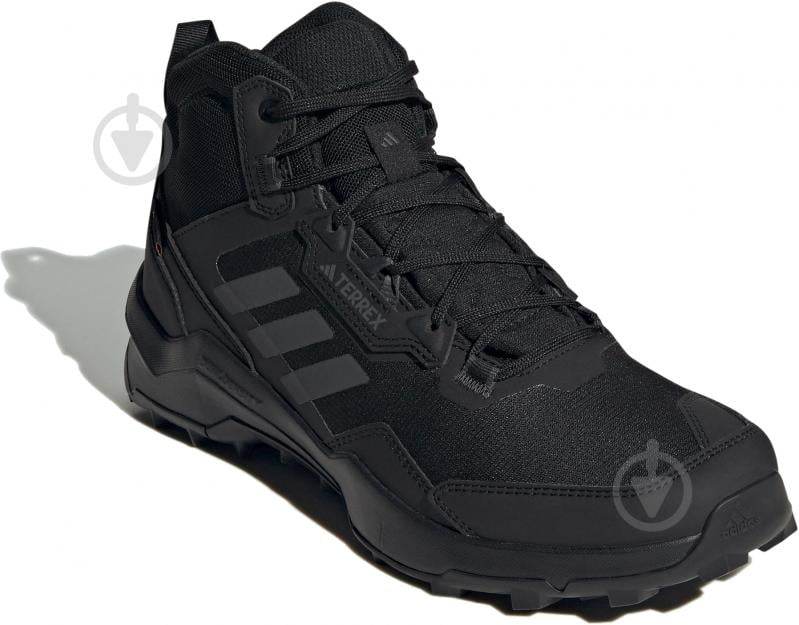 Кросівки чоловічі демісезонні Adidas TERREX AX4 MID GORE-TEX HP7401 р.42 чорні - фото 3