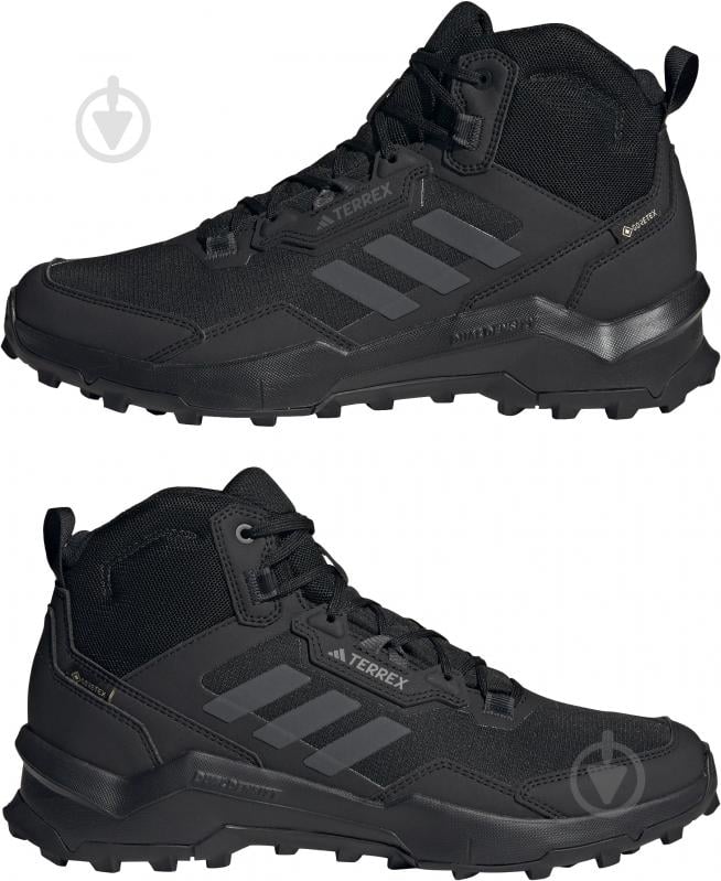 Кросівки чоловічі демісезонні Adidas TERREX AX4 MID GORE-TEX HP7401 р.42 чорні - фото 5