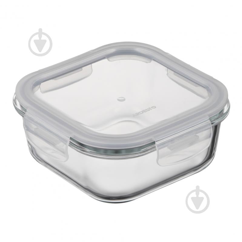 Контейнер для харчових продуктів з кришкою Ardesto Gemini 0.8 л квадратний (AR1280BSQ) - фото 1