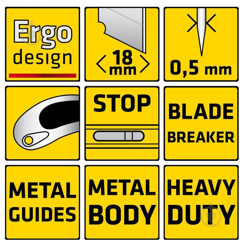 Нож сегментный Topex  17B128 - фото 11