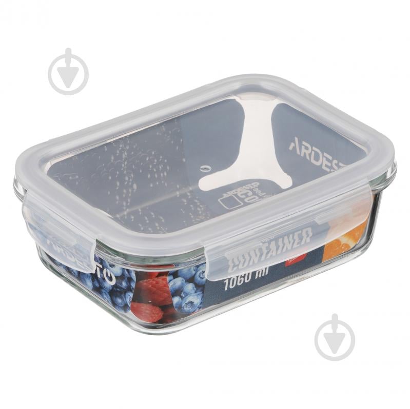 Контейнер для харчових продуктів з кришкою Ardesto Gemini 1.06 л прямокутний (AR1210BRC) - фото 4 Контейнер для харчових продуктів з кришкою Ardesto Gemini 1.06 л прямокутний (AR1210BRC) - фото 4