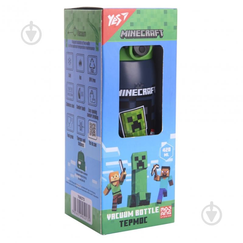 Термос YES Minecraft Creeper 420 мл 708373 - фото 4 Термос YES Minecraft Creeper 420 мл 708373 - фото 4