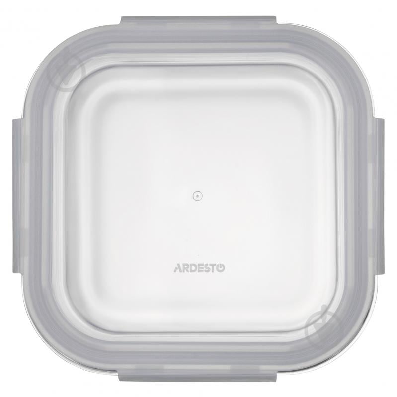 Контейнер для харчових продуктів з кришкою Ardesto Gemini 1.23 л квадратний (AR1212BSQ) - фото 3 Контейнер для харчових продуктів з кришкою Ardesto Gemini 1.23 л квадратний (AR1212BSQ) - фото 3