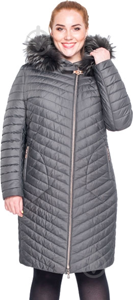 Куртка женское зимнее Adonis КАРЕ Z18-279/C#S-3 р.L темно-серое - фото 1 Куртка женское зимнее Adonis КАРЕ Z18-279/C#S-3 р.L темно-серое - фото 1