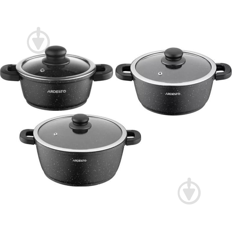 Набор кастрюль Ardesto Gemini Anzio 6 предметов (AR1906AS) - фото 1