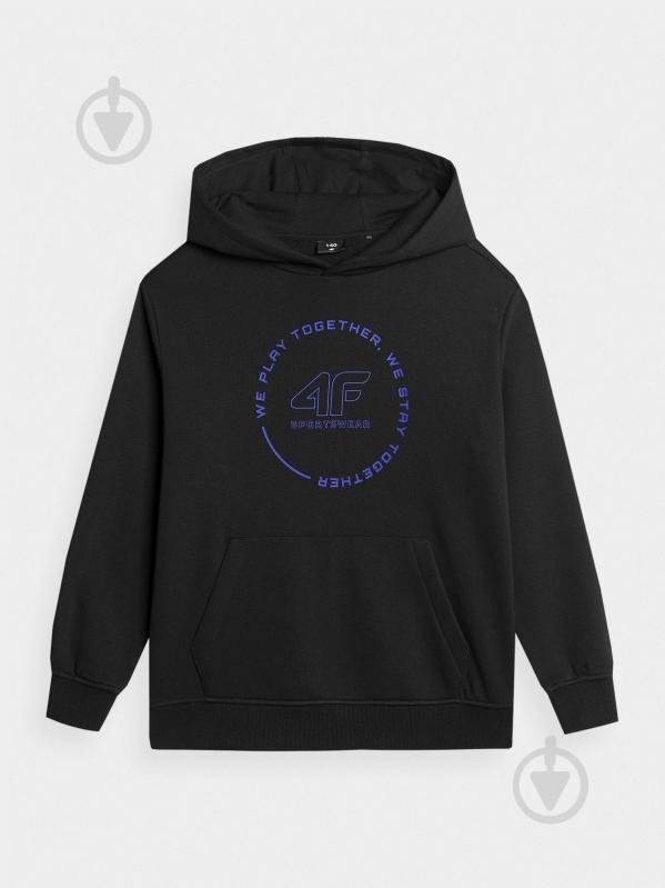 Джемпер 4F SWEATSHIRT M1090 4FJRAW23TSWSM1090-20S р.128 черный - фото 1