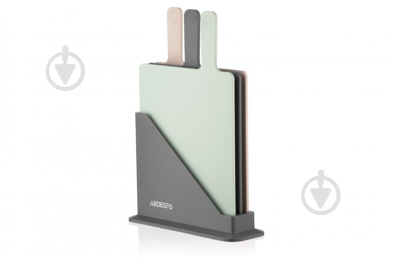 Набір дощок Ardesto Fresh на підставці 3 шт пластик AR1403GB - фото 1 Набір дощок Ardesto Fresh на підставці 3 шт пластик AR1403GB - фото 1