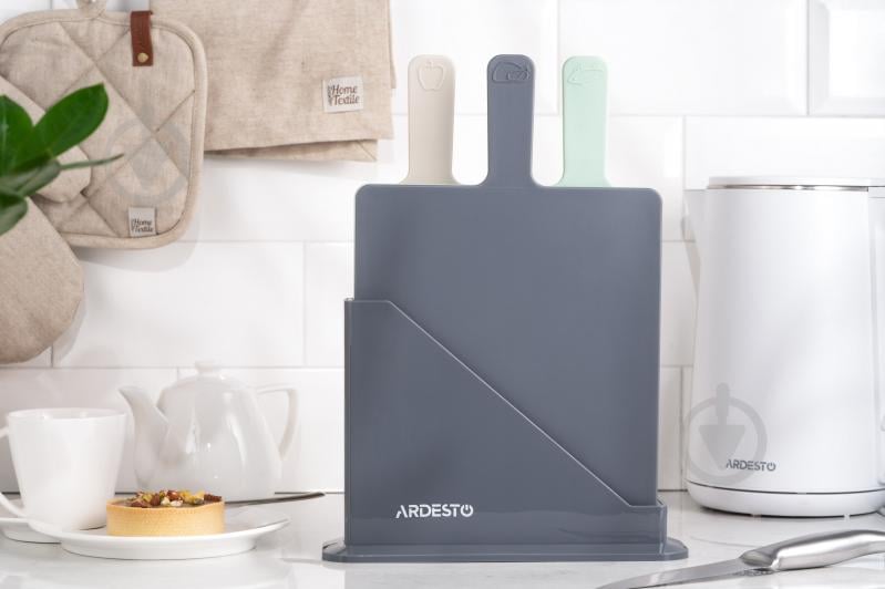 Набір дощок Ardesto Fresh на підставці 3 шт пластик AR1403GB - фото 5