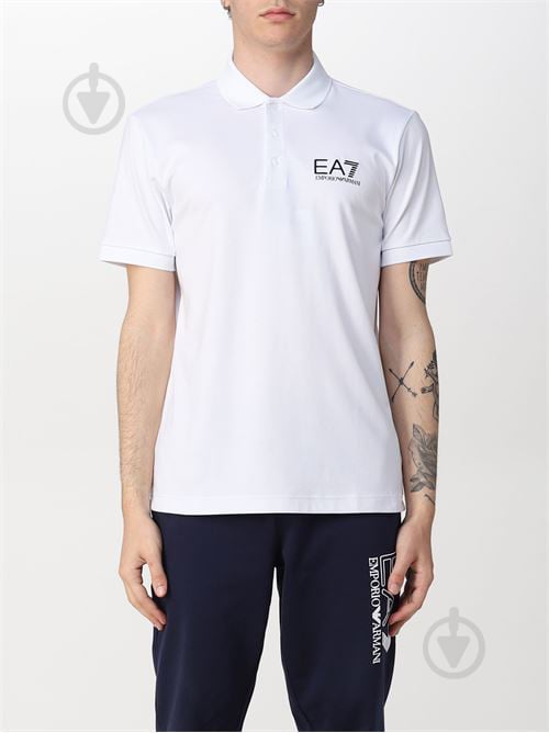 Поло EA7 POLO SHIRT 3LPF02-PJEEZ-1100 р.XL білий - фото 1