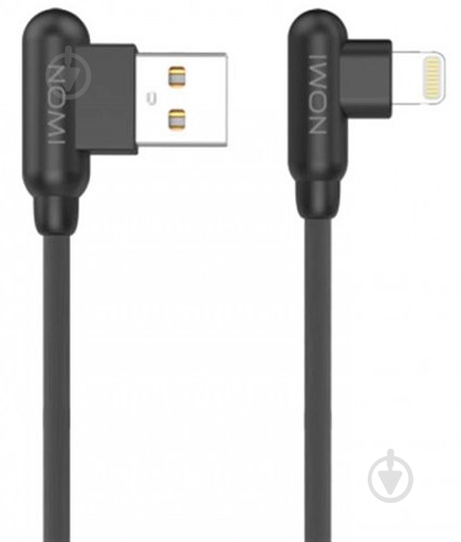 Кабель Nomi Lightning – USB 1 м черный (344277) DCAQ 10i - фото 1