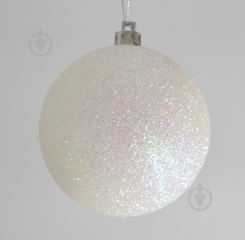 Шар пластиковый d60 8321 60 мм белый - фото 2