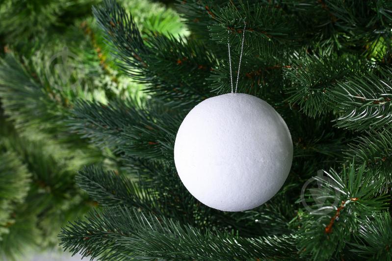 Шар пластиковый d100 8345 100 мм белый - фото 3