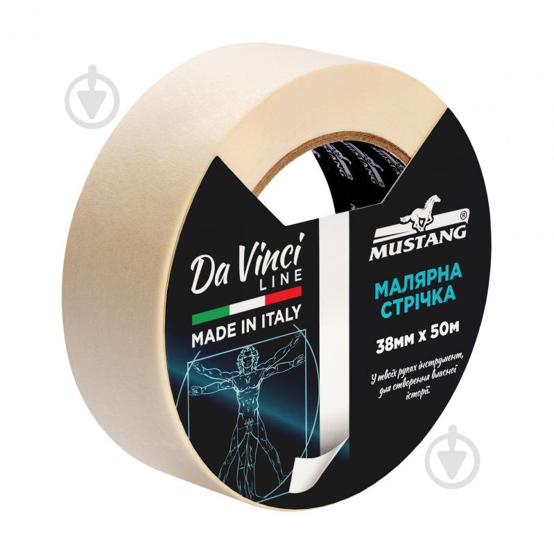ᐉ Лента малярная Mustang Da Vinci LINE белая 38 мм x 50 м • Купить в ...