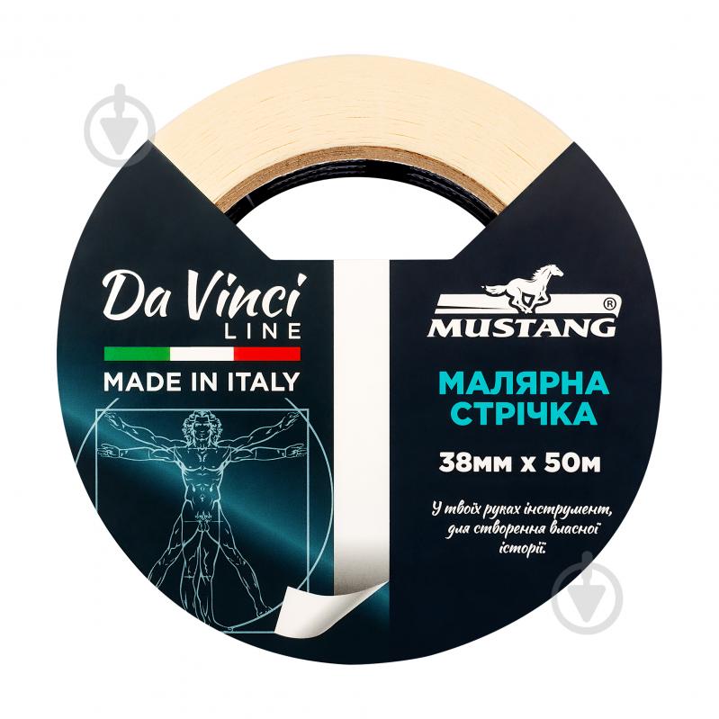 ᐉ Лента малярная Mustang Da Vinci LINE белая 38 мм x 50 м • Купить в ...