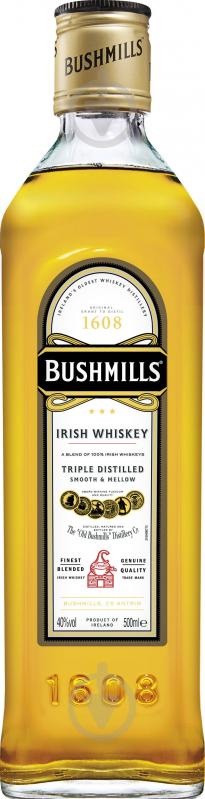 Виски Bushmills Original 6 лет выдержки 0,5 л - фото 1