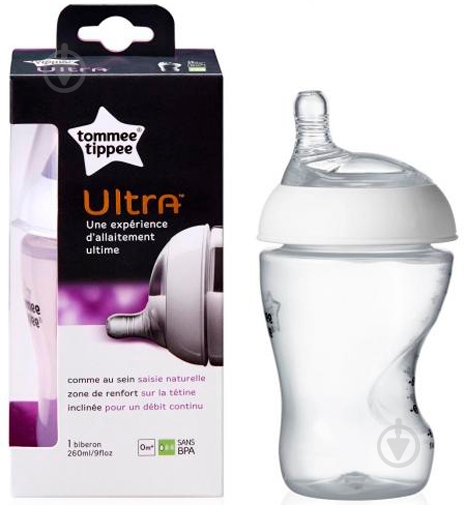 Бутылка Tommee Tippee Closer to Nature Ultra - фото 1 Бутылка Tommee Tippee Closer to Nature Ultra - фото 1