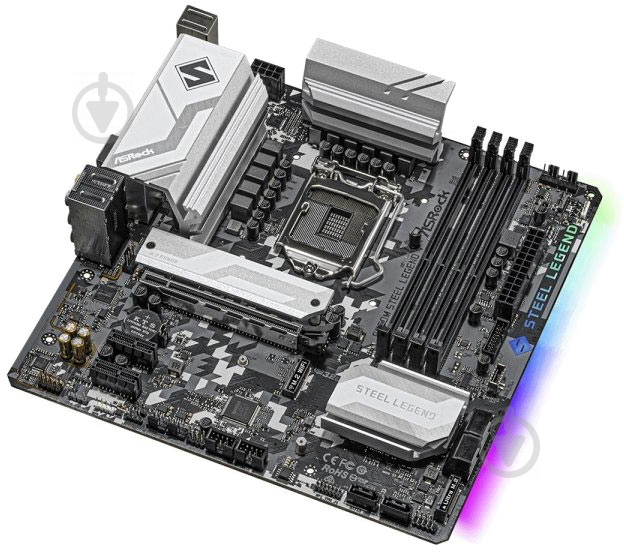 Материнская плата ASRock B560M Steel Legend (Socket 1200, Intel B560, mirco ATX) - фото 4